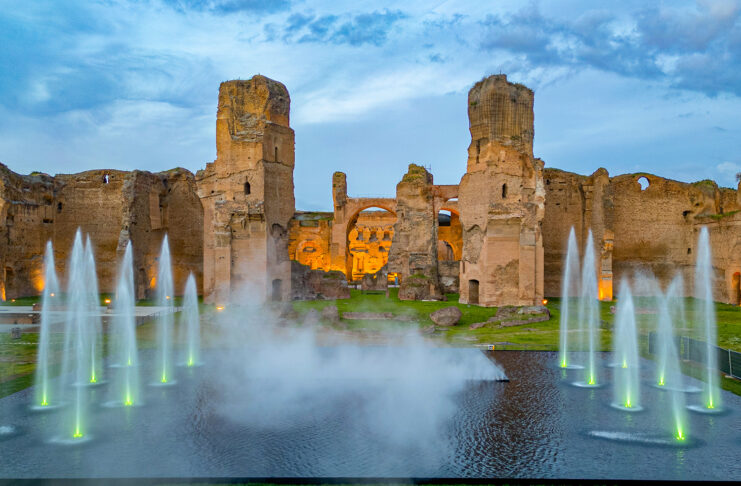 visit the Baths of Caracalla